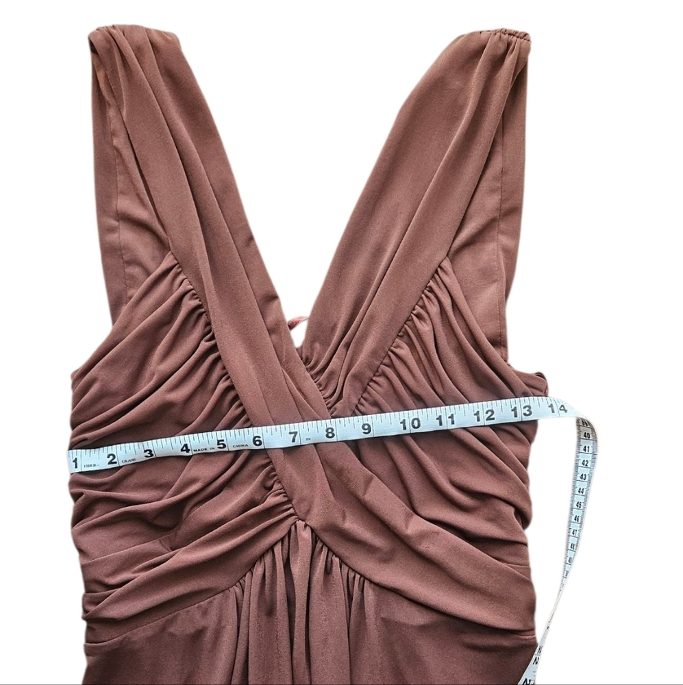 BCBG Chocolate Sleeveless Maxi Dress - Picture 7 of 9